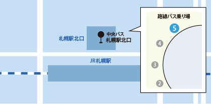 札幌駅・大通方面からのバスアクセス