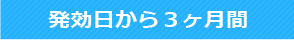 発効日から3ヶ月間