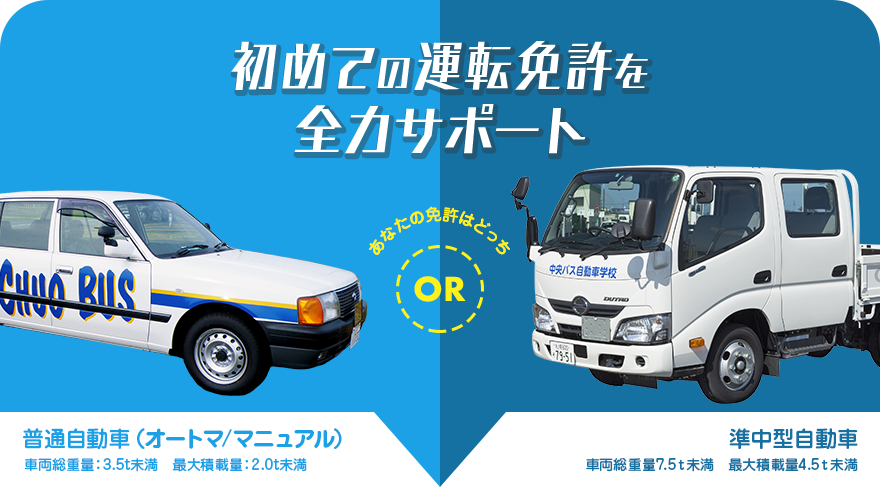 初めての運転免許を全力サポート