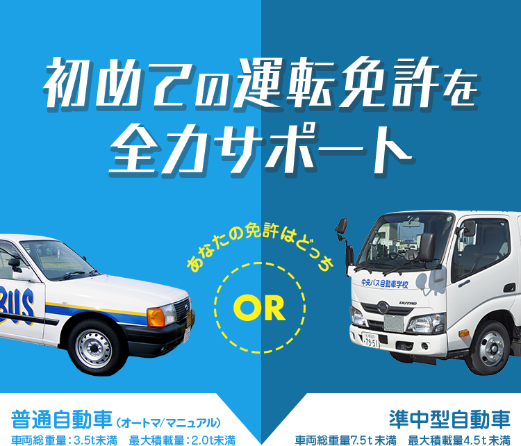 初めての運転免許を全力サポート