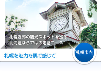 【札幌市内】札幌の魅了を肌で感じて - 札幌近郊の観光スポットを巡る北海道ならではの定番コース